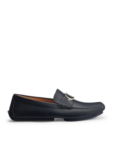 Dior ROADIE LOAFERS IN BLUE GRAINED CALFSKIN
