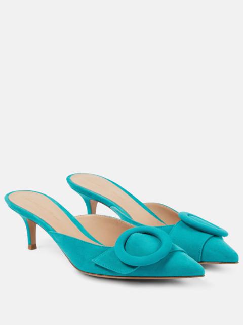 Gianvito Rossi Portofino 55 suede mules