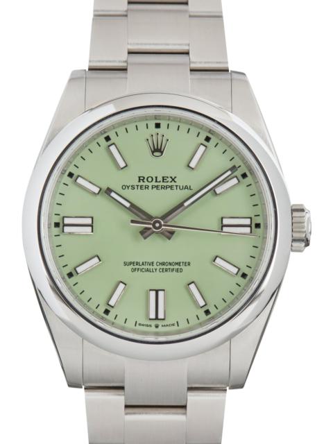 ROLEX Pre-Owned Rolex Oyster Perpetual 41 Ref 134300 Pistachio Index Dial