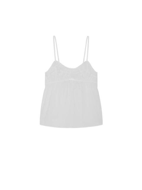 Cou Cou The Babydoll Cami: Cotton Voile White