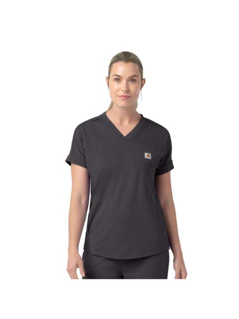 Carhartt Women's Force Cross-Flex Knit V-Neck Scrub Top