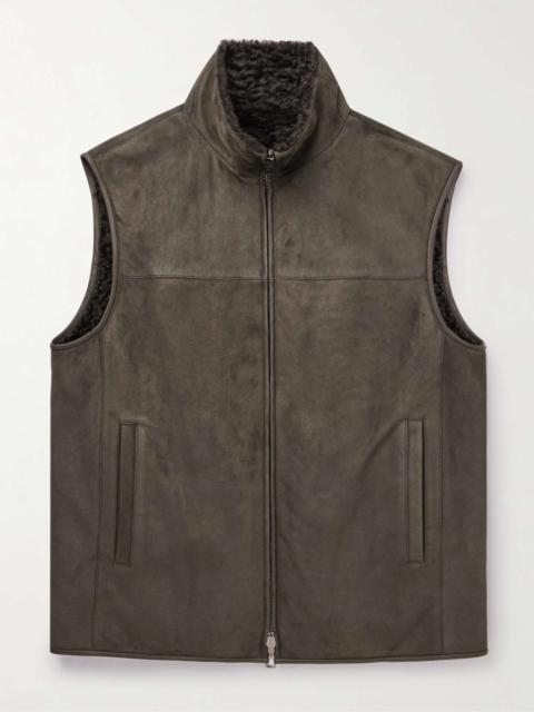 Reversible Suede and Shearling Gilet