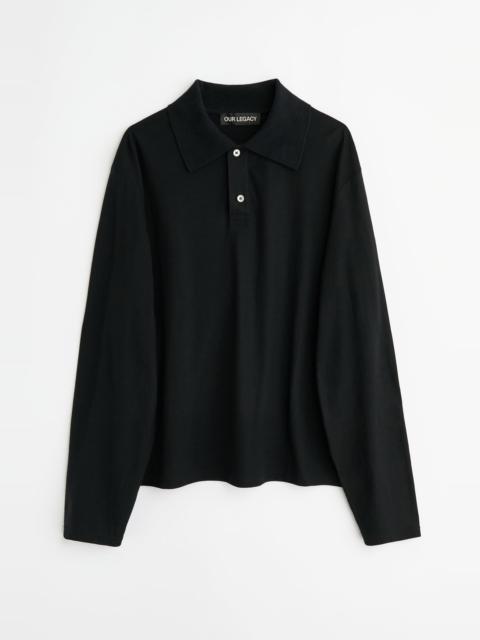 Rugby Longsleeve Black High Twist Jersey