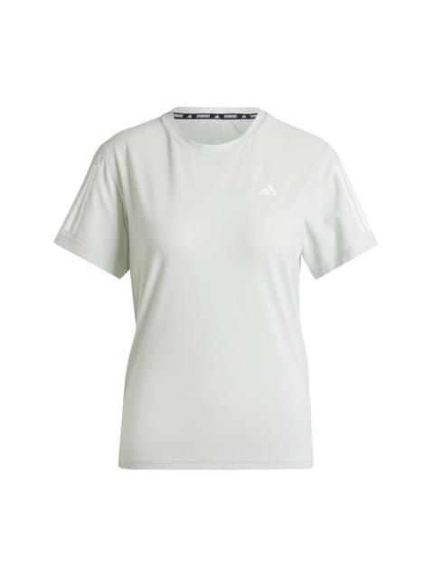adidas (WMNS) adidas Own The Run T-Shirt Asia Sizing 'Teal' IN1593