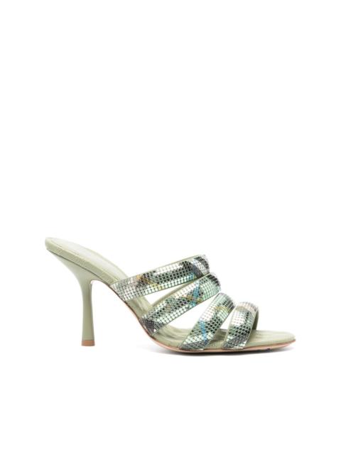 Burberry 100mm check mesh sandals