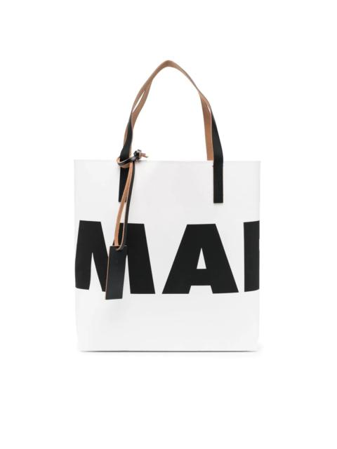 Marni logo-print tote bag
