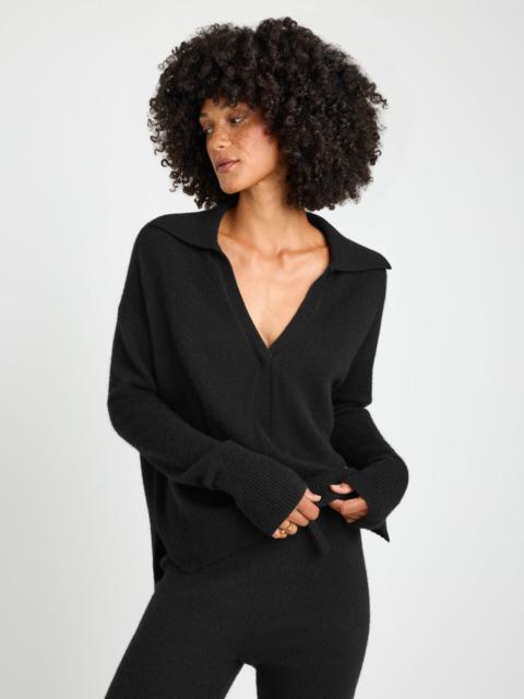 Splendid Tori Cashmere Polo Sweater