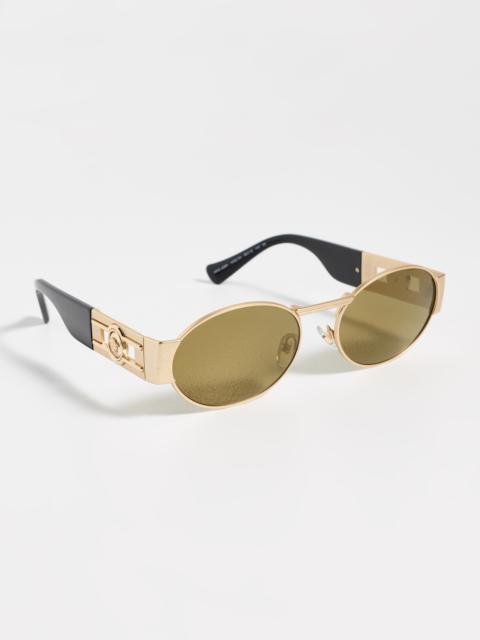 VERSACE Medusa Deco Oval Sunglasses