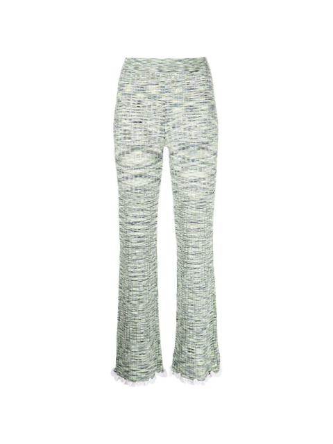 Grayson ribbed-knit trousers