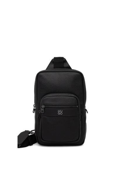 HUGO zip detail messenger bag