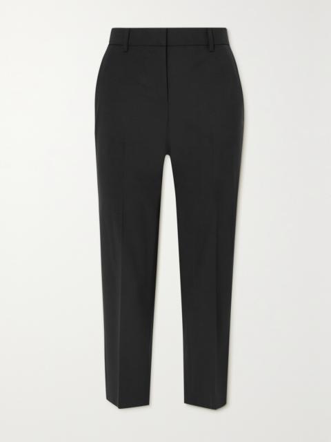 Theory Treeca 2 Cropped Wool-blend Slim-leg Pants