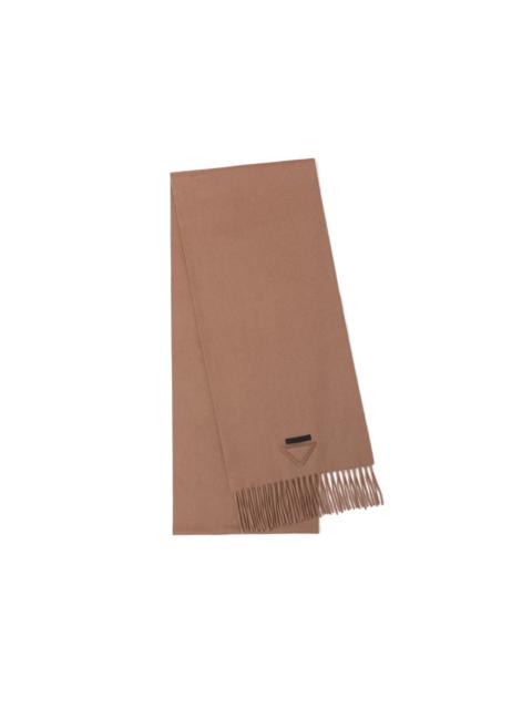 Solid color cashmere scarf