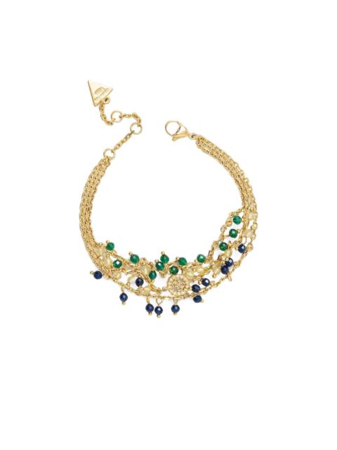 GUESS USA beaded multi-chain bracelet