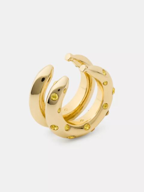 kate spade Summer Daze Banana Stacked Rings