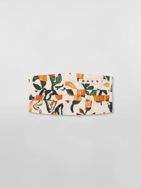 Marni REUSABLE FACE MASK COVER IN STREAM PRINT COTTON