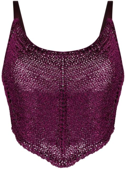forte_forte cropped crochet top