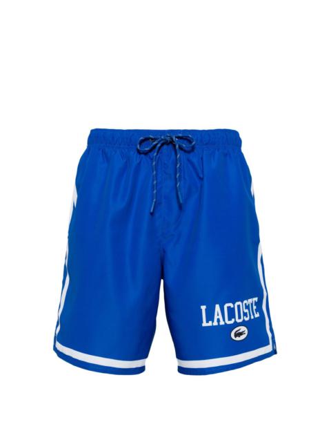 LACOSTE logo-print swim shorts