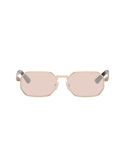 VERSACE Gold Greca Flow Sunglasses