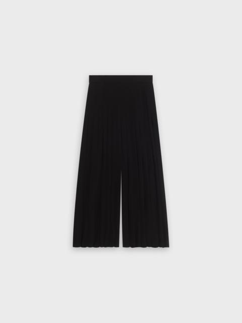 CELINE CULOTTES WITH PLEATS IN VISCOSE GEORGETTE