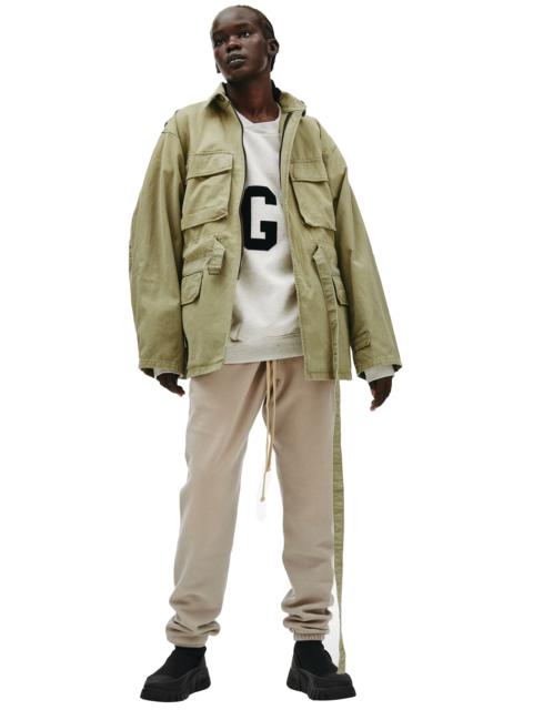 Fear of God BELTED COTTON JACKET IN ARMY