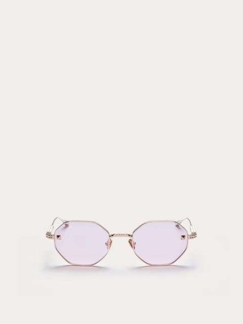 Valentino V - STUD HEXAGONAL TITANIUM FRAME