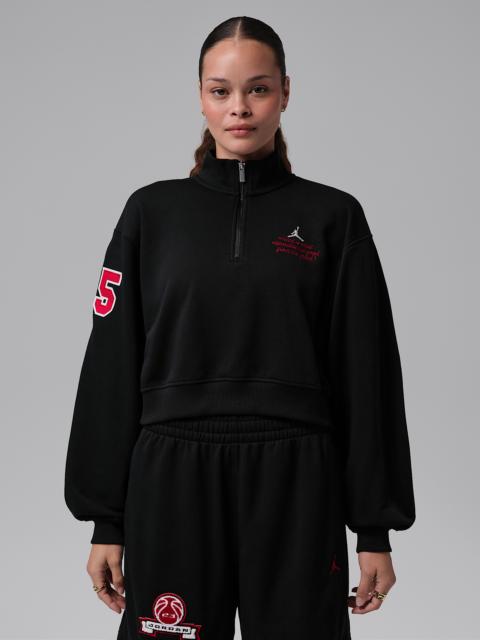 Jordan Jordan Brooklyn Fleece Women's Cropped 1/4-Zip Top