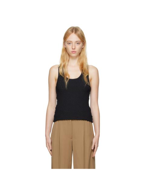 BEVZA Black Fish Scales Tank Top