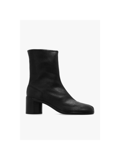 Maison Margiela MAISON MARGIELA Tabi Split Toe Black Leather Boots New & Aut