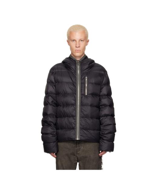 Rick Owens Black Tower Hooded Down Jacket