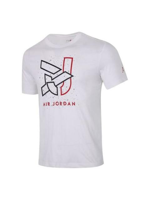 Jordan Air Jordan Casual Sports Round Neck Short Sleeve White CN3585-100