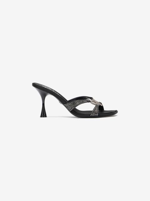 Roberto Cavalli Sandals With Rhinestones And Bejeweled Snake