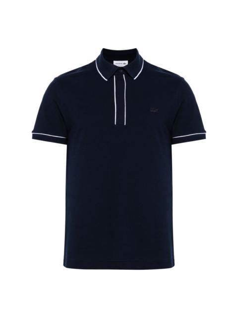 contrast-trim polo shirt