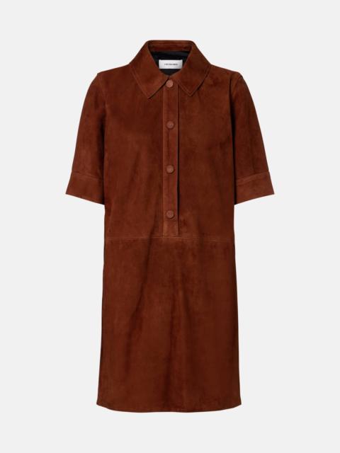 Yves Salomon Suede polo dress