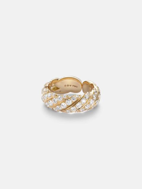 DAVID YURMAN DY Madison® 18kt gold ring with diamonds