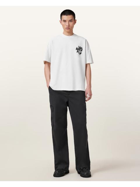 ALLSAINTS ORLANDO LOGO PRINT OVERSIZED T-SHIRT