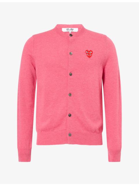 Comme des Garçons PLAY Double Heart Wool Knit Cardigan