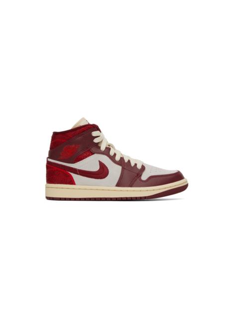 Jordan Red Air Jordan 1 Mid SE Sneakers