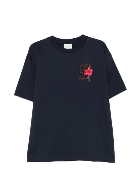 Drôle de Monsieur Drole De Monsieur D Hibiscus Brodée T-shirt