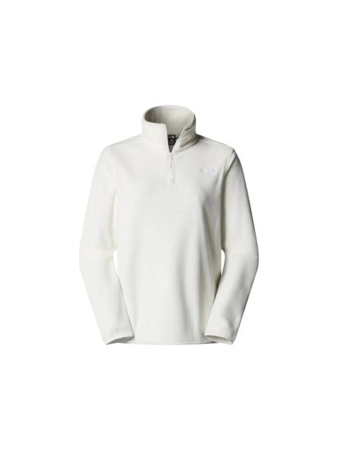 The North Face The North Face Women's Glacier Fleece 1/4 Zip Hoodie White Dune