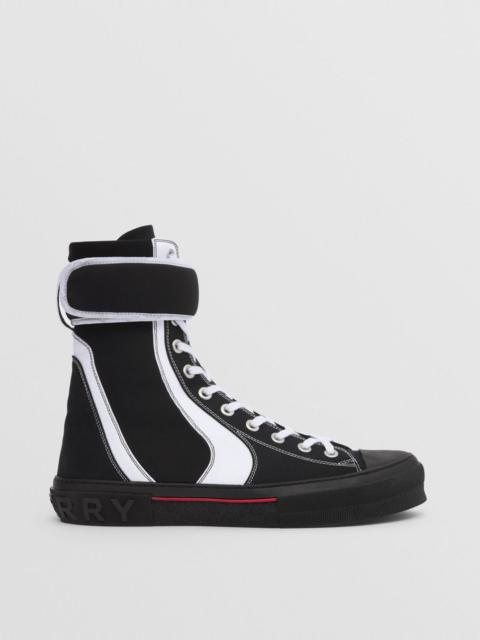 Burberry Cotton and Nylon Sub High-top Sneakers