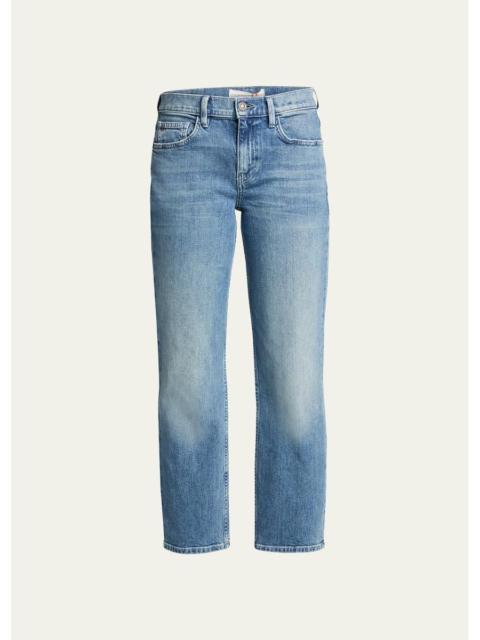 Lafayette 148 New York High Rise Straight Ankle Reeve Jean