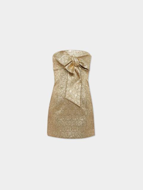 DSQUARED2 FAME GOLD BOW DRESS