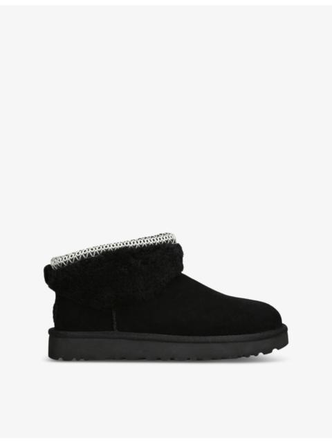 UGG Classic Ultra Mini Maxi Curly sheepskin boots