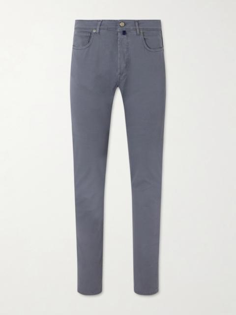 SLOWEAR Slim-Fit Stretch Cotton-Blend Gabardine Trousers