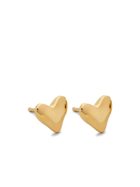 MONICA VINADER heart stud earrings