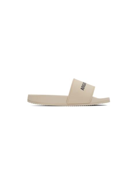 Axel Arigato Beige Pool Slides