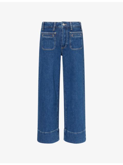 PAIGE Anessa High-Rise Wide-Leg Denim Jeans