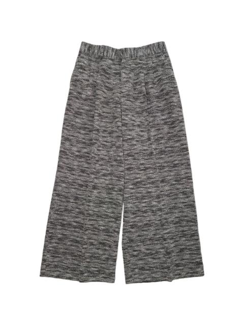 ERL marl-effect wide-leg trousers