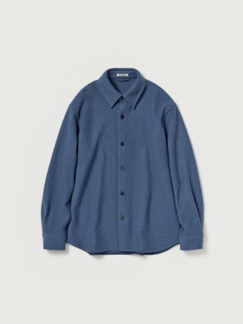 AURALEE HOMESPUN TWEED SHIRT BLOUSON