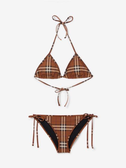 Burberry Check Triangle Bikini